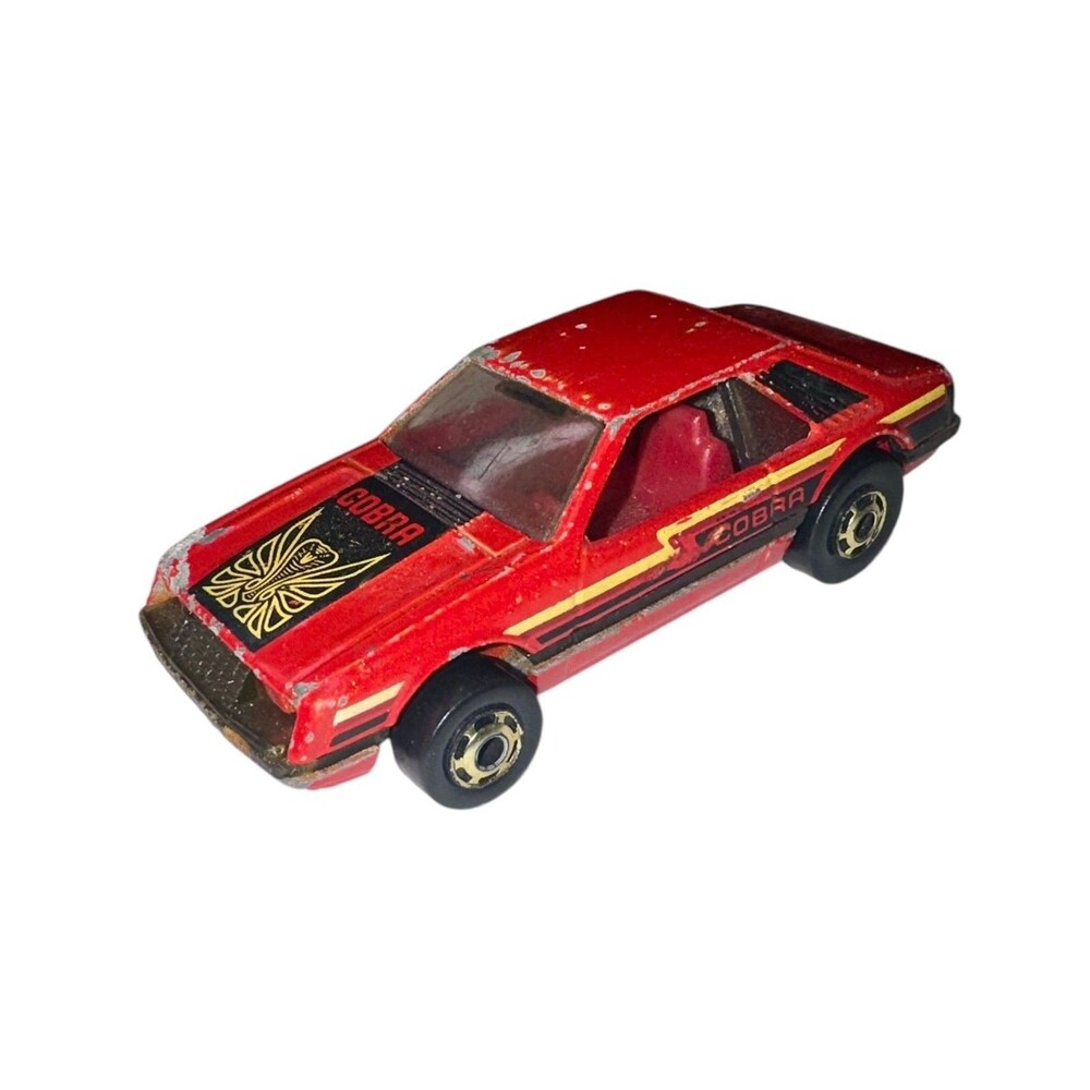 Hot Wheels 1979 Mustang Cobra Red Hot Ones Gold Rims